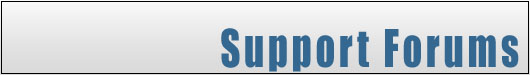 Support Forums